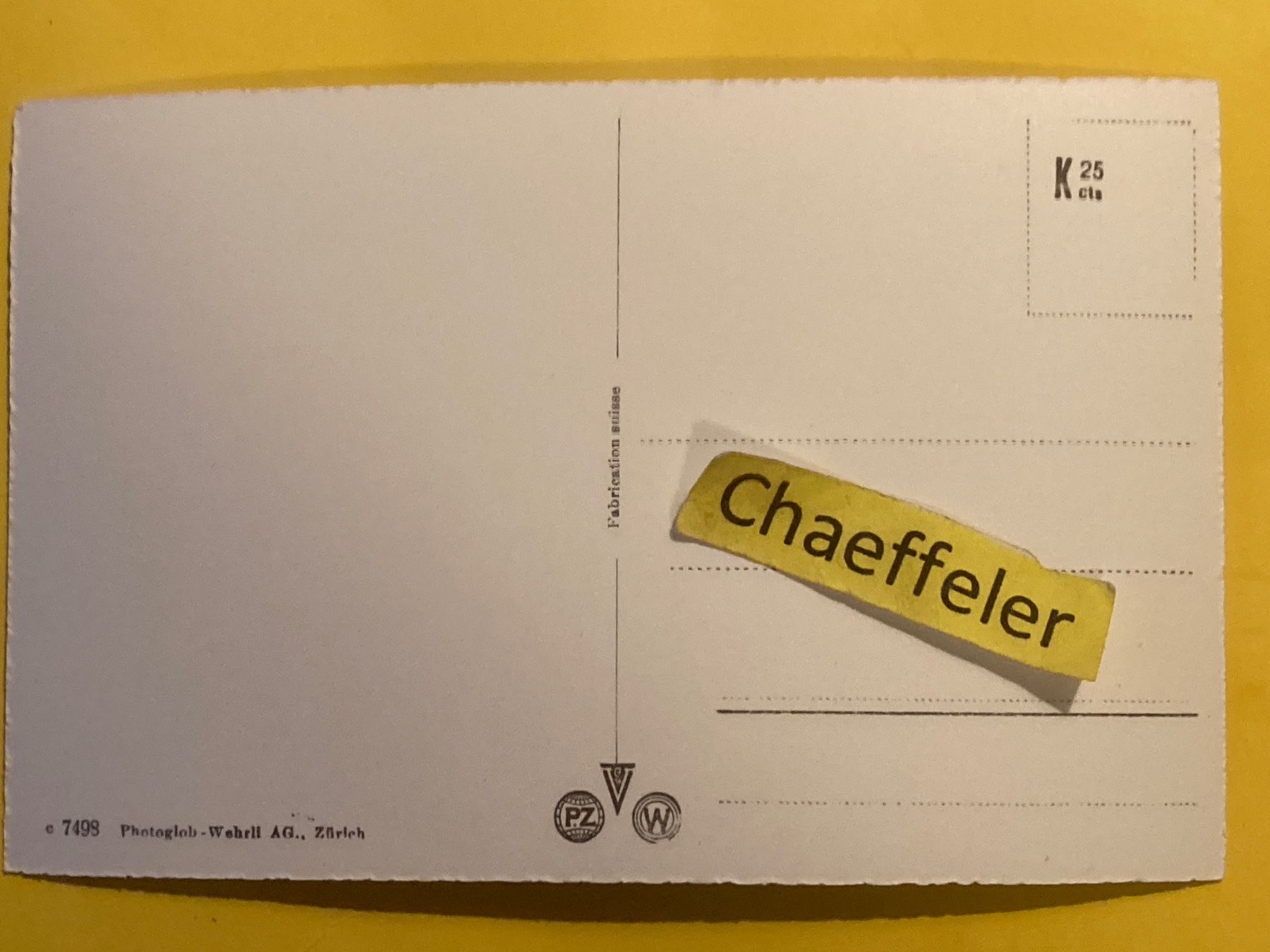 Cartoline postali: Grimsel Hospiz – Usato da Zürich venduto da Chaeffeler 1
