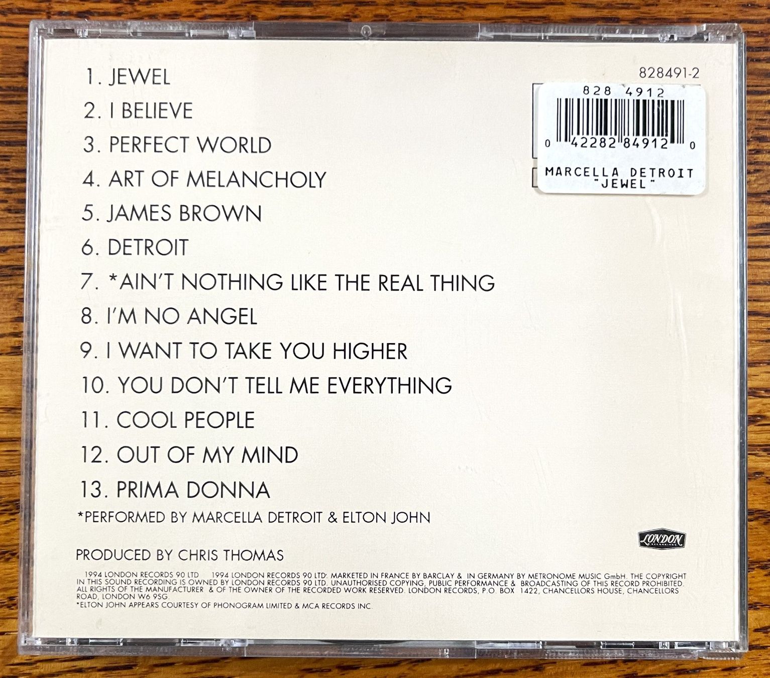 CD: Marcella Detroit Jewel CD – Usato da Oftringen venduto da Vucki 1