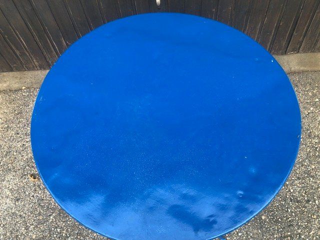 Tavoli: Ancienne table en fer 80 cm – Usato da Chézard St Martin venduto da schmitt 4