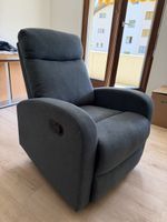 Neu! Relaxsessel Grau Couch Funktion ausziehbar Einzelsofa