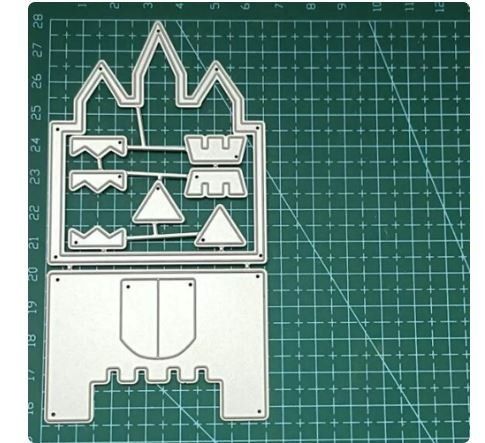 Schablonen: Neues Set  Stanzschablonen kleines Schloss – Neu und originalverpackt aus Effretikon von wenuss 4
