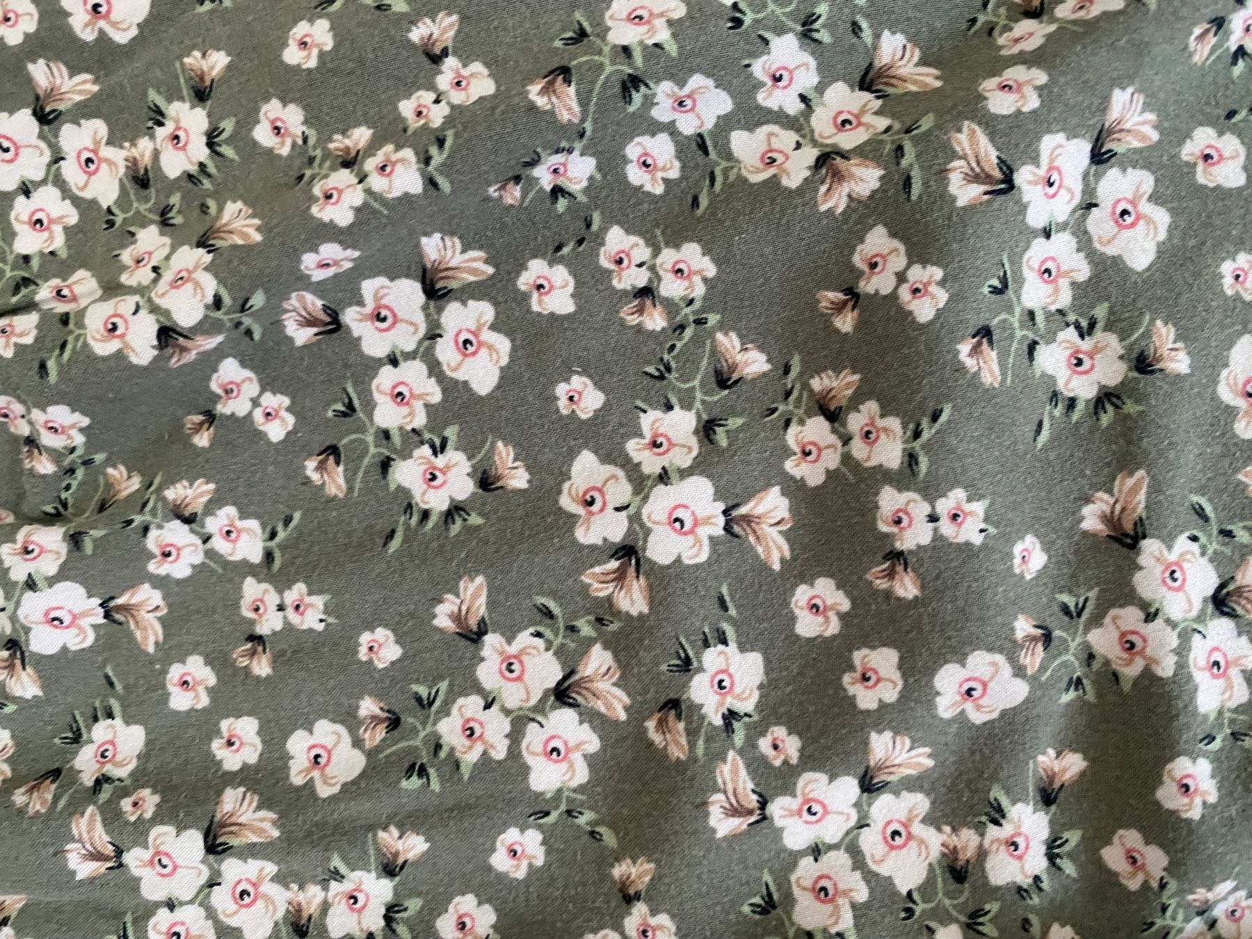 Hosen: Grüne Sommerhose mit Blumenmuster, Grösse 36 – Gebraucht aus Stadel b. Niederglatt von sandart 2