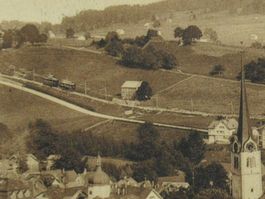 Gais mit der Elektr. Strassenbahn ,  Gais - Altstätten 1912