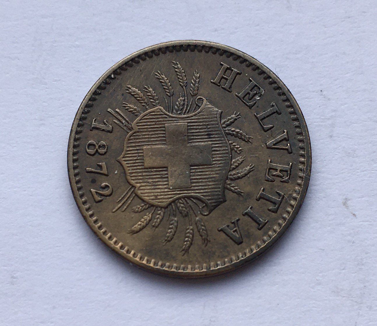 Tutti le monete: 1872 5 Rappen -unz – Usato da Kirchberg SG venduto da Zenhad69 1
