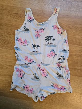 Süsser Sommer Jumpsuit, Grösse 134, Mädchen, Strandmotiv🌴