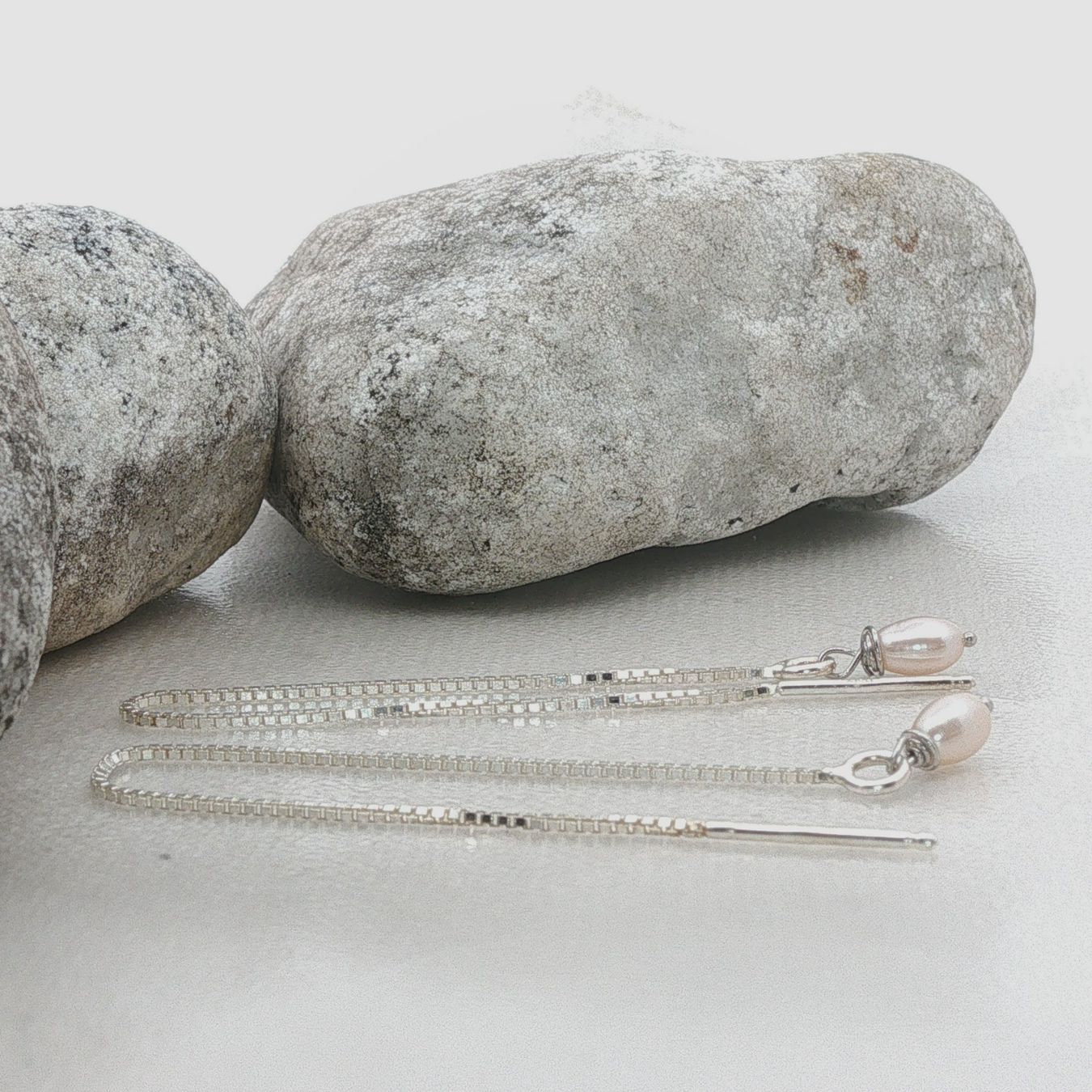 Olga Ribler Orecchini pendenti & Orecchini a lobo: Kettenohrringe mit Perlen in Silber 925 – Nuovo (secondo la descrizione) da Luzern venduto da Schmuckoutlet 4