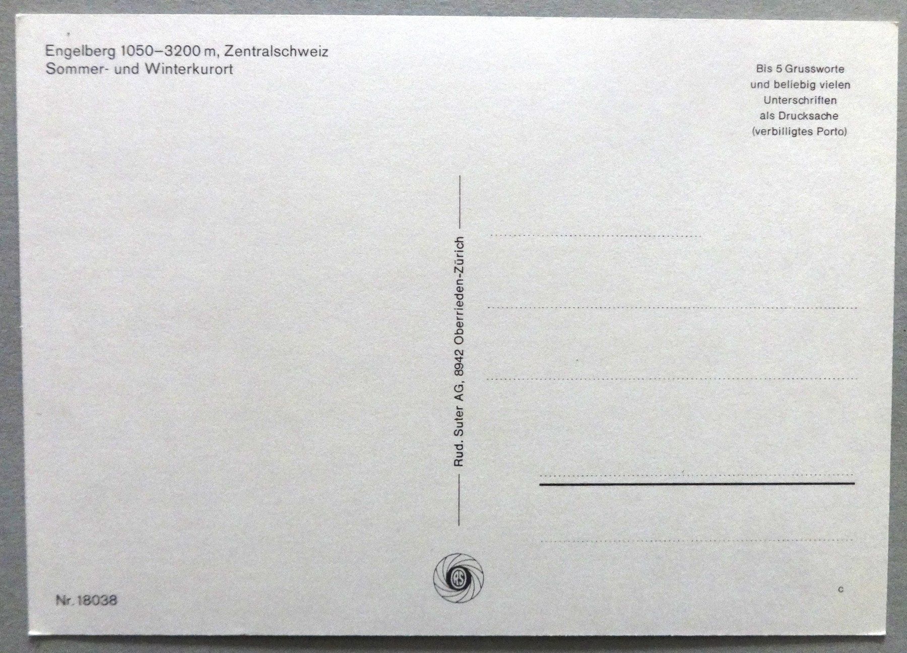 Cartoline postali: Engelberg, Zentralschweiz – Usato da Fétigny venduto da Billy2miny 1
