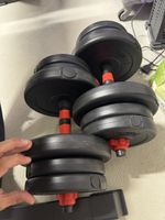 Hantel aus Kunststoff 4x2,5kg und 8x1,25kg