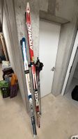 Lot skis de fond Fischer & Atomic + bâtons Exel