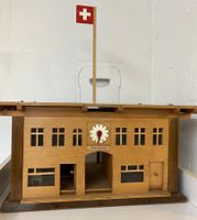 Antiker Holzbahnhof Winterthur, 1957 In handarbeit gefertigt