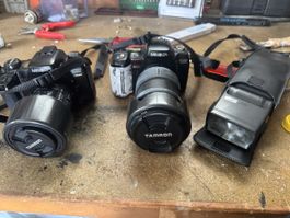 Minolta Dynax Kameras mit Tamron Objektiven gebraucht