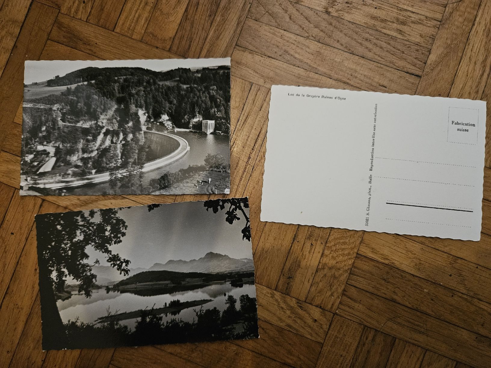 Ansichtskarten: carte postal lac de gruyère  – Gebraucht aus Paudex von dro_zh86