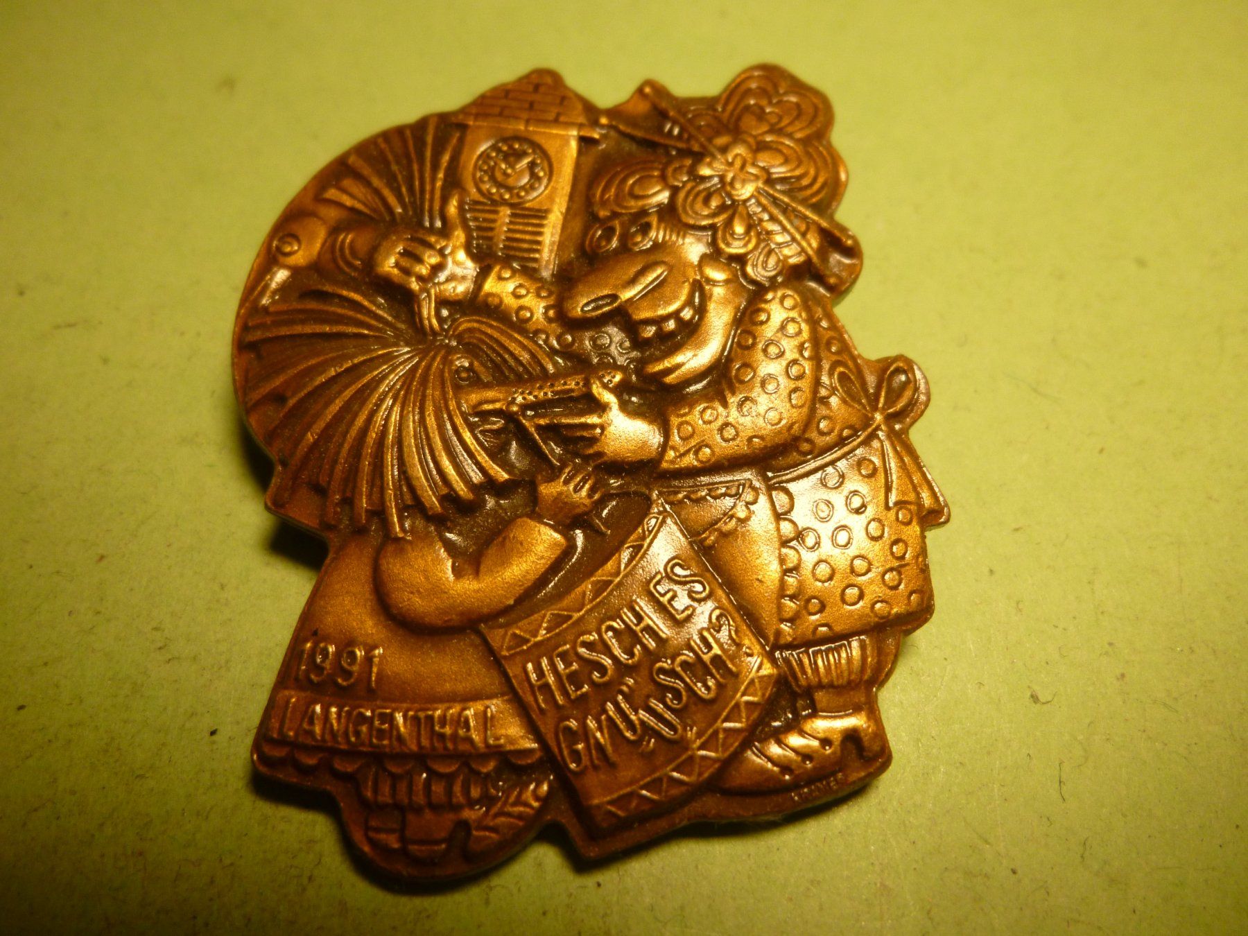Placchette & Badge: LANGENTHAL 1991 BRONZE – Usato da Ried (Muotathal) venduto da Mandarin02