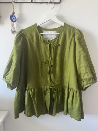 Notperfectlinen MILENA XL Moss Green