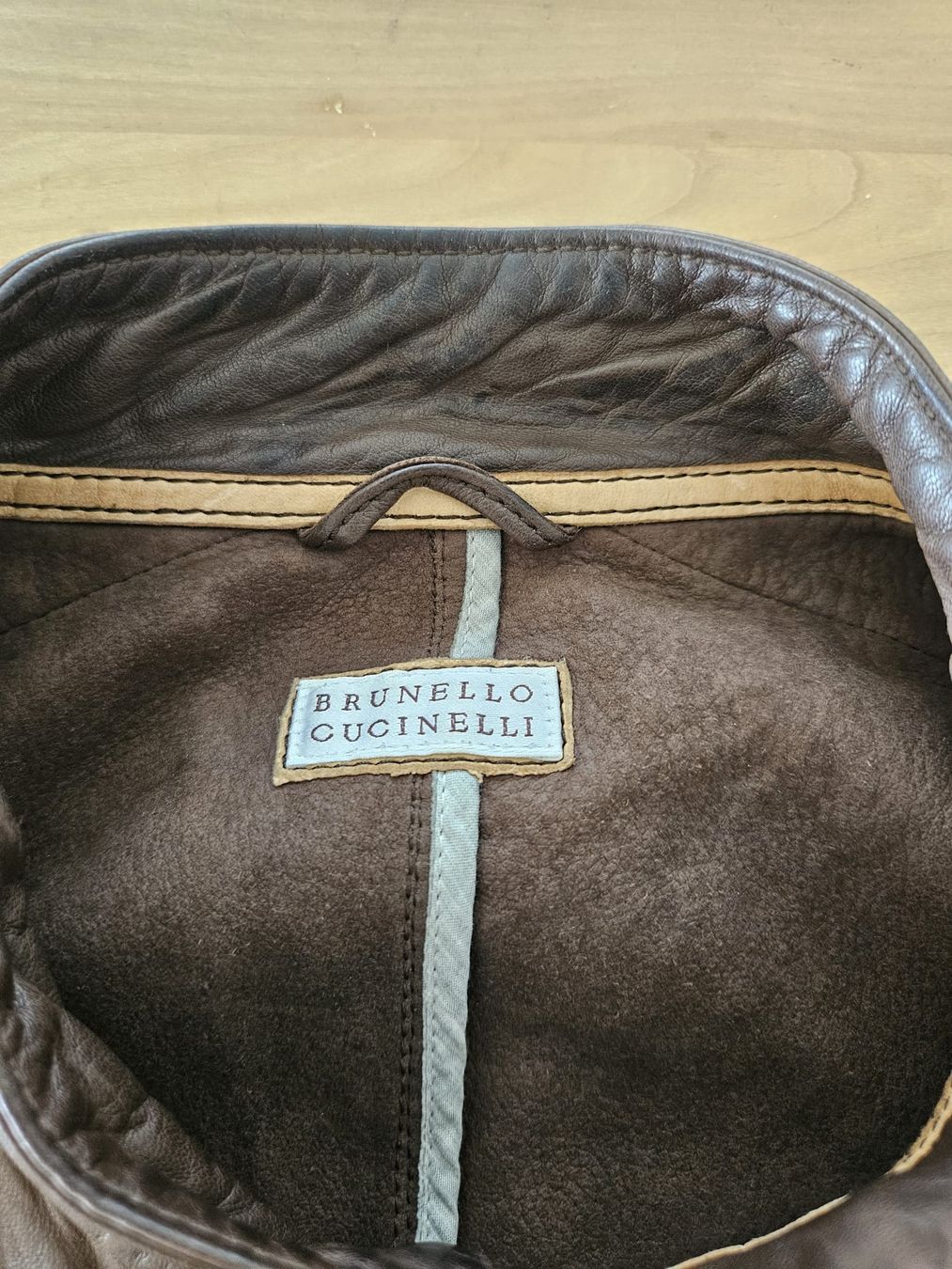Brunello Cucinelli Giacche: Wunderschöne Echtlederjacke von Brunello Cucinelli, Grösse L – Usato da Dottikon venduto da Chicca_73 5