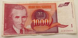 Jugoslawien 1000 Dinara 1992