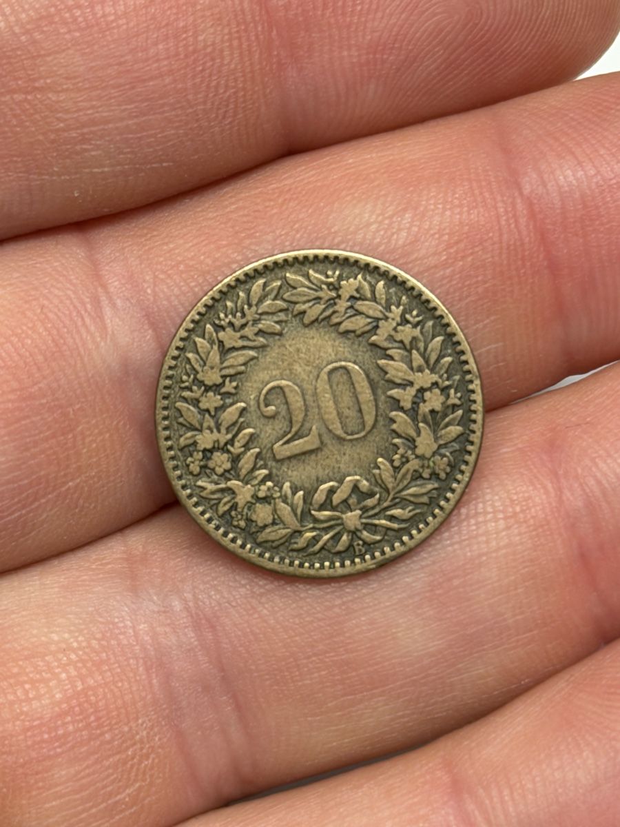 Tutti le monete: 1859 Schweizer SilberMünzen, 20 Rappen – Usato da Seuzach venduto da kaufes8 4