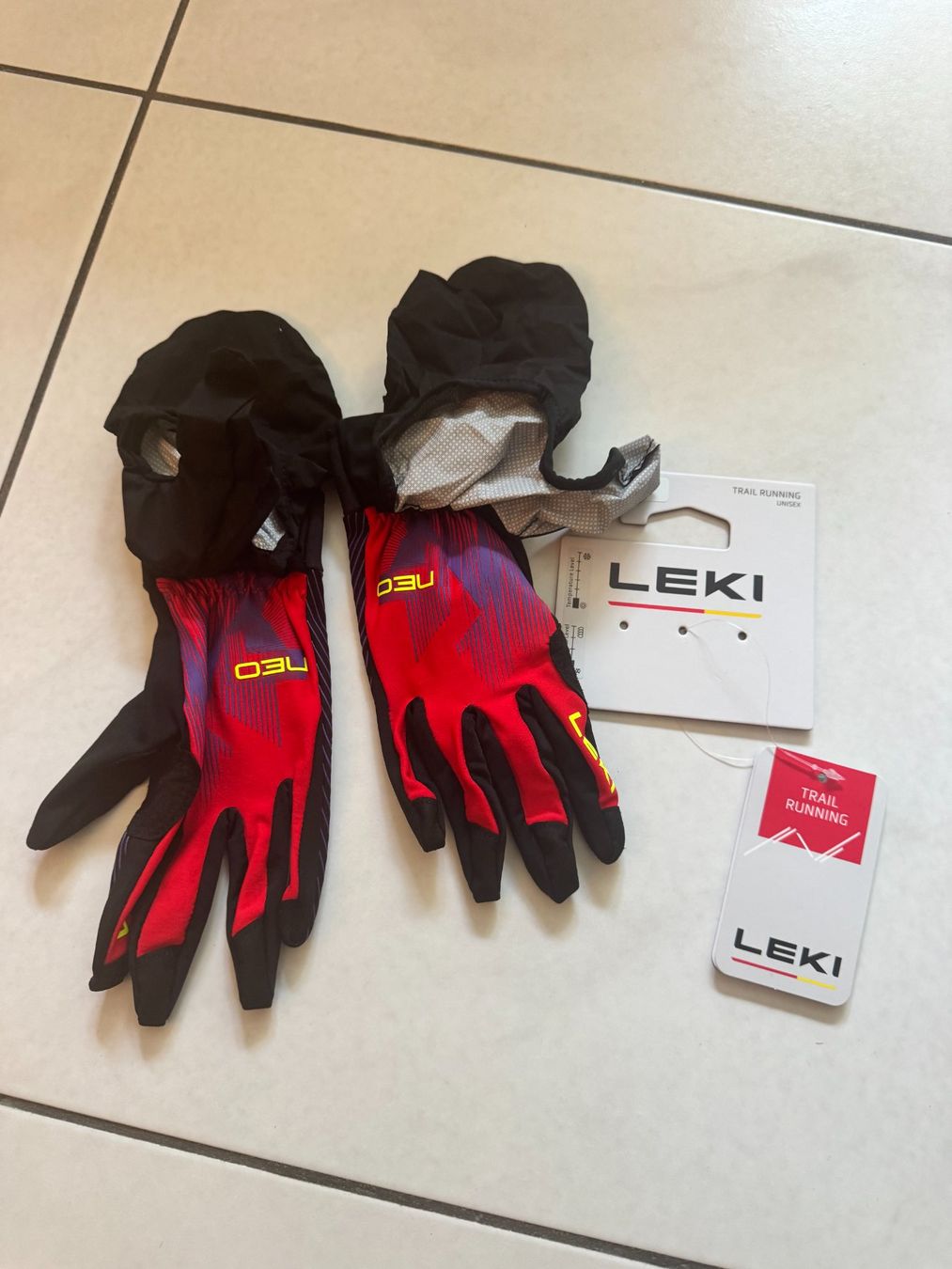 Leki Handschuhe & Handstulpen: NEU: LEKI Trail Running Handschuhe - Unisex Gr. 7 – Gebraucht aus Maienfeld von Fashion_2009 1