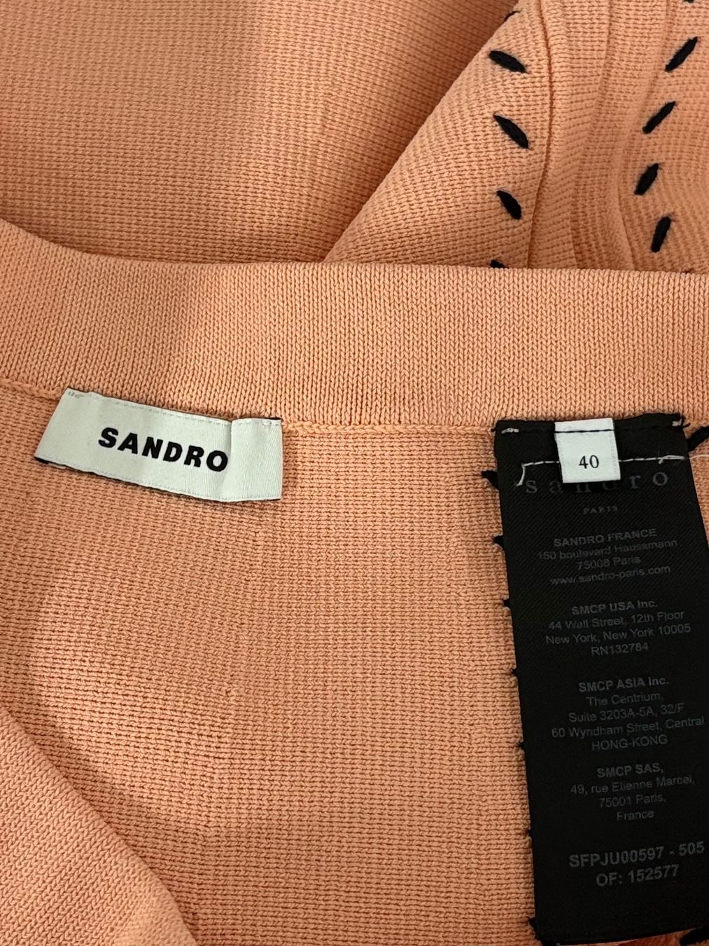 Sandro Gonne: Sandro Minirock Gr. 40 lachsfarben rosa Feinstrick – Nuovo (secondo la descrizione) da Regensdorf venduto da secondchancefashion 3