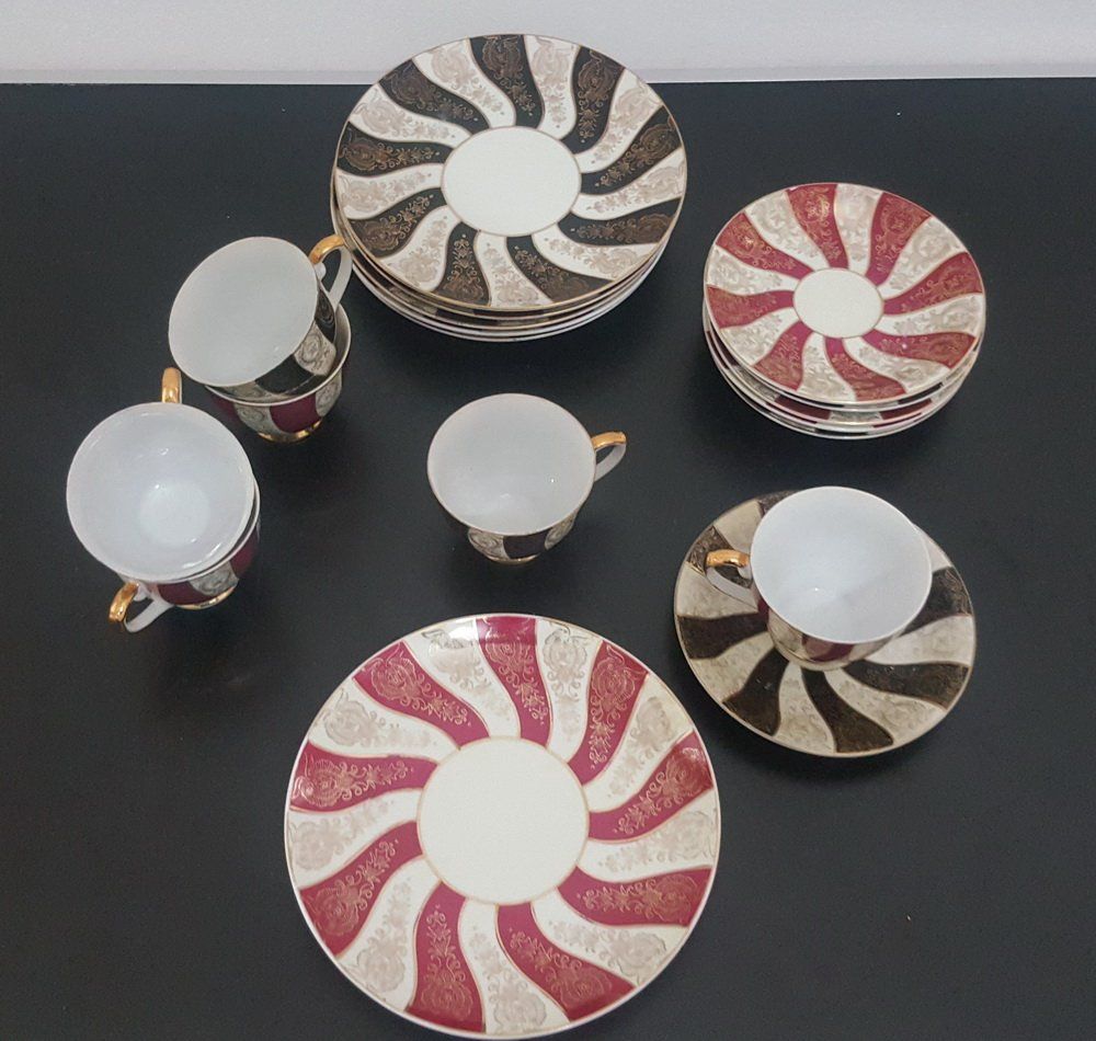 Set di piatti: Vintage Kaffeegeschirr, 6er Set – Usato da Basel venduto da RLBasel