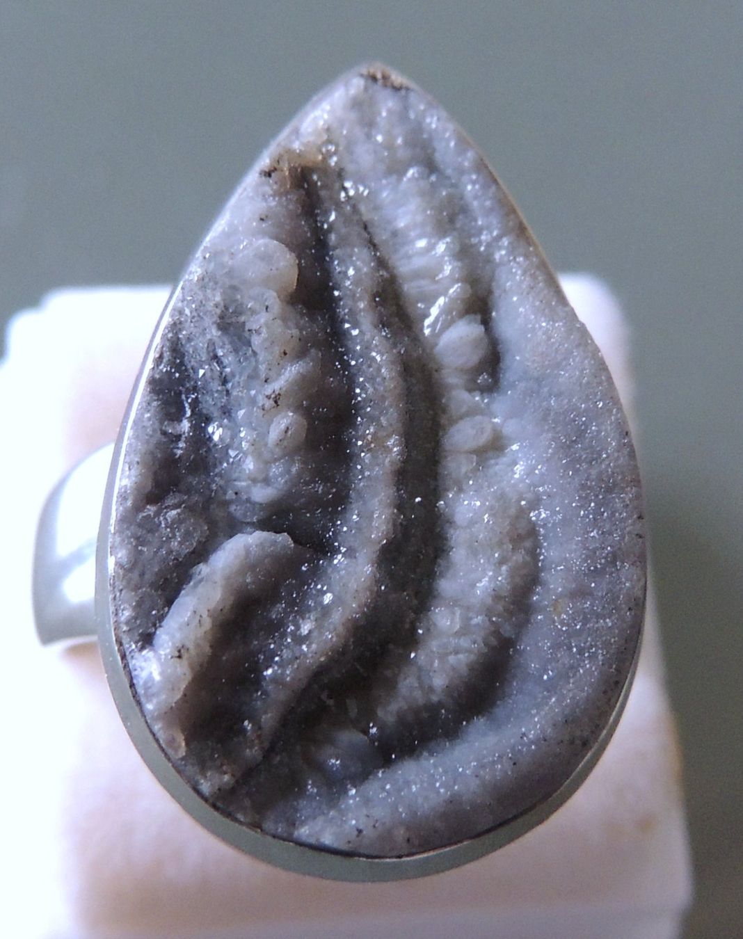 Anelli: Quarz Desert druzy Silber 925 Fingerring – Nuovo e nell'imballaggio originale da Waldenburg venduto da schaller707 1