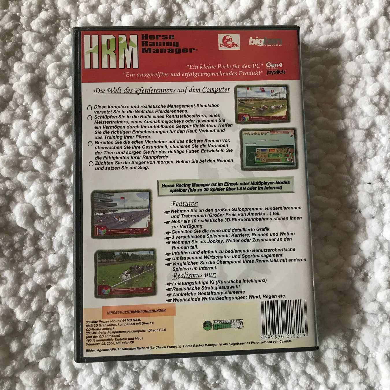 Jeux: HRM Horse Racing Manager PC CD-ROM – D'occasion à Brunnenthal par Eco07 1