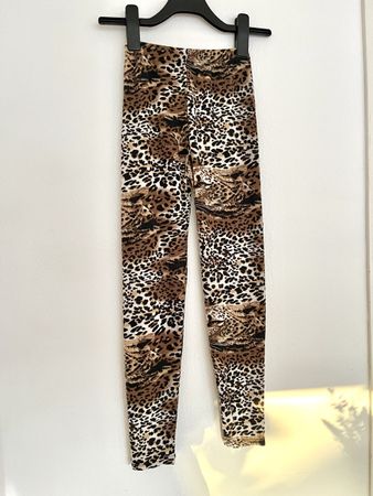 LEOPARD PRINT LEGGINGS XS, neuwertig