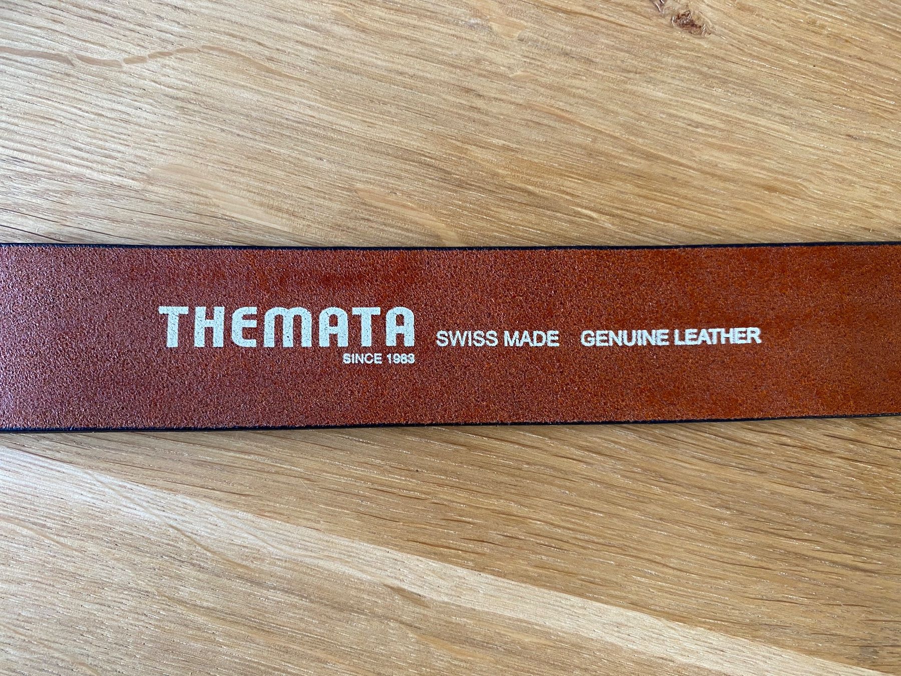 Gürtel: THEMATA Ledergürtel Model Albula 95cm / 4 cm – Gebraucht aus Maienfeld von GR-Ami15 1