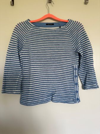 Marc O’Polo Pullover, blau/weiss gestreift, Grösse XS