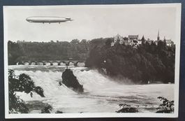Zeppelin über dem Rheinfall