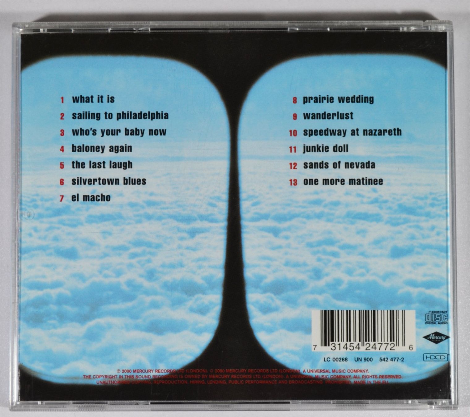 CD: CD: MARK KNOPFLER - Sailing To Philadelphia – Usato da Frenkendorf venduto da Yard-Sale-2000 1