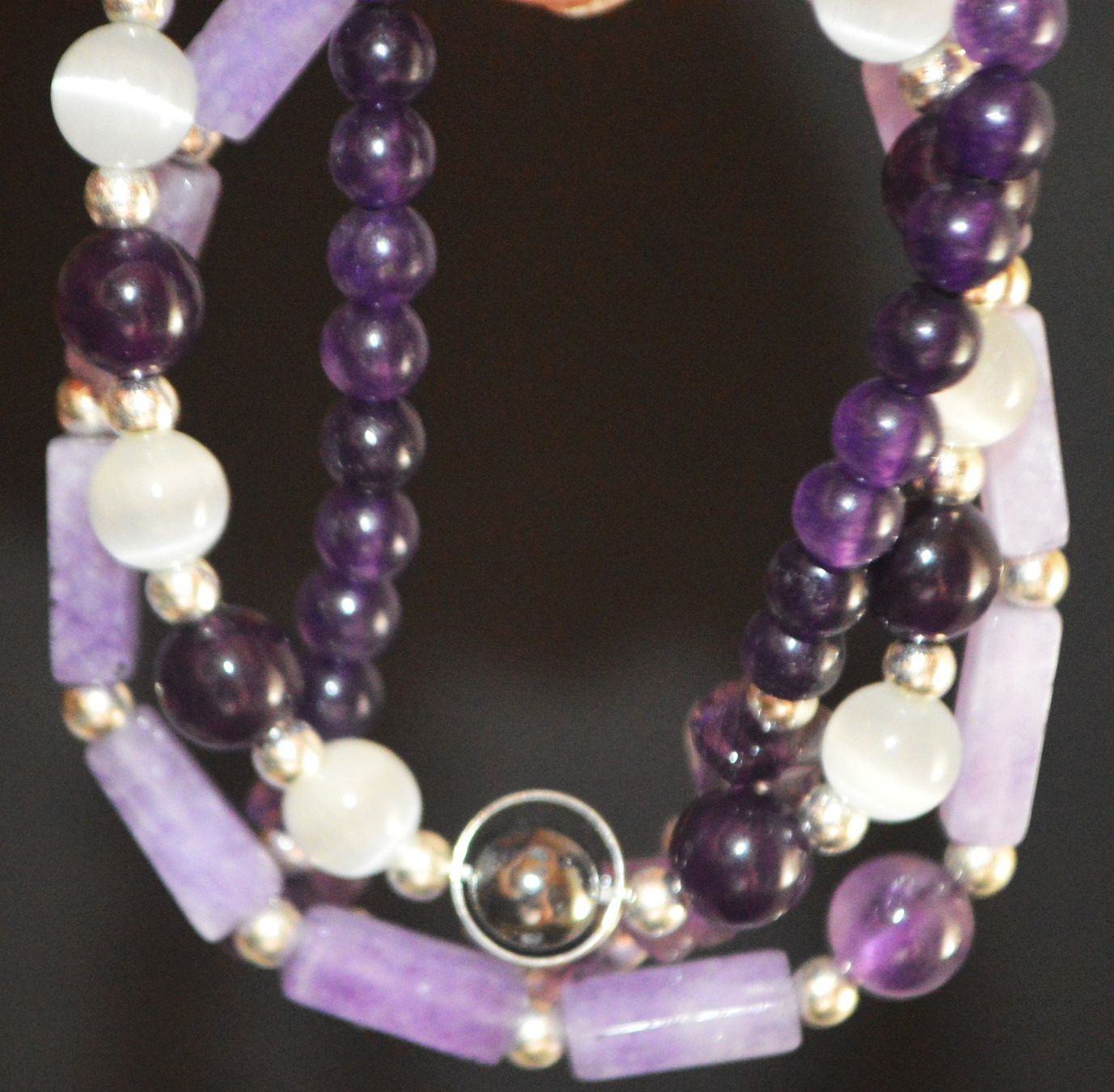 Sonstiger Schmuck: Armband Set B-374 – Amethyst Set 3 Stück – 19cm elastisch – Neu und originalverpackt aus Goldiwil (Thun) von han_v5b7 3