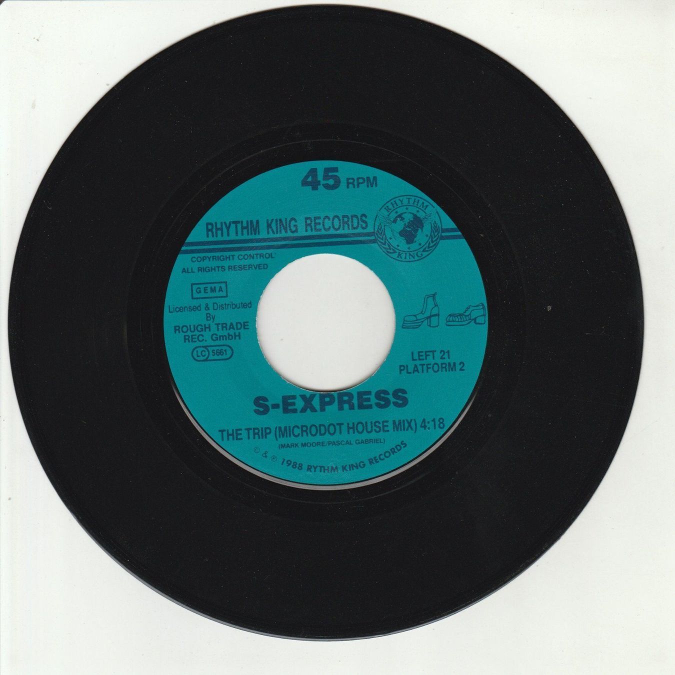 Schallplatten: S-Express - Theme from S-Express 7" Vinyl 1988 – Gebraucht aus Tübach von JamesStone 2