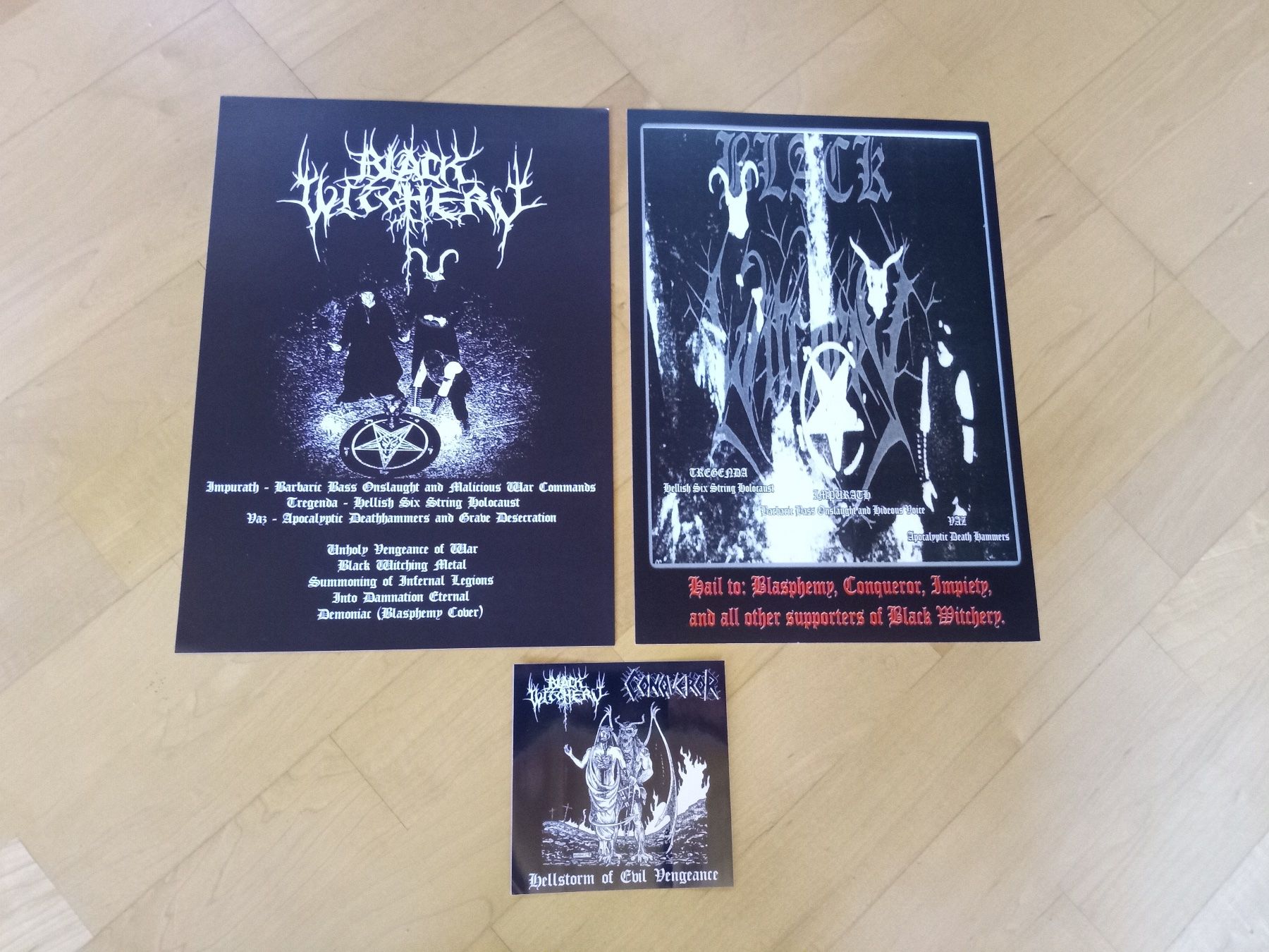 Schallplatten: Black Witchery / Conqueror - Hellstorm Of Evil Vengeance LP – Neu (gemäss Beschreibung) aus Brienz BE von INTERNALFIRE 2