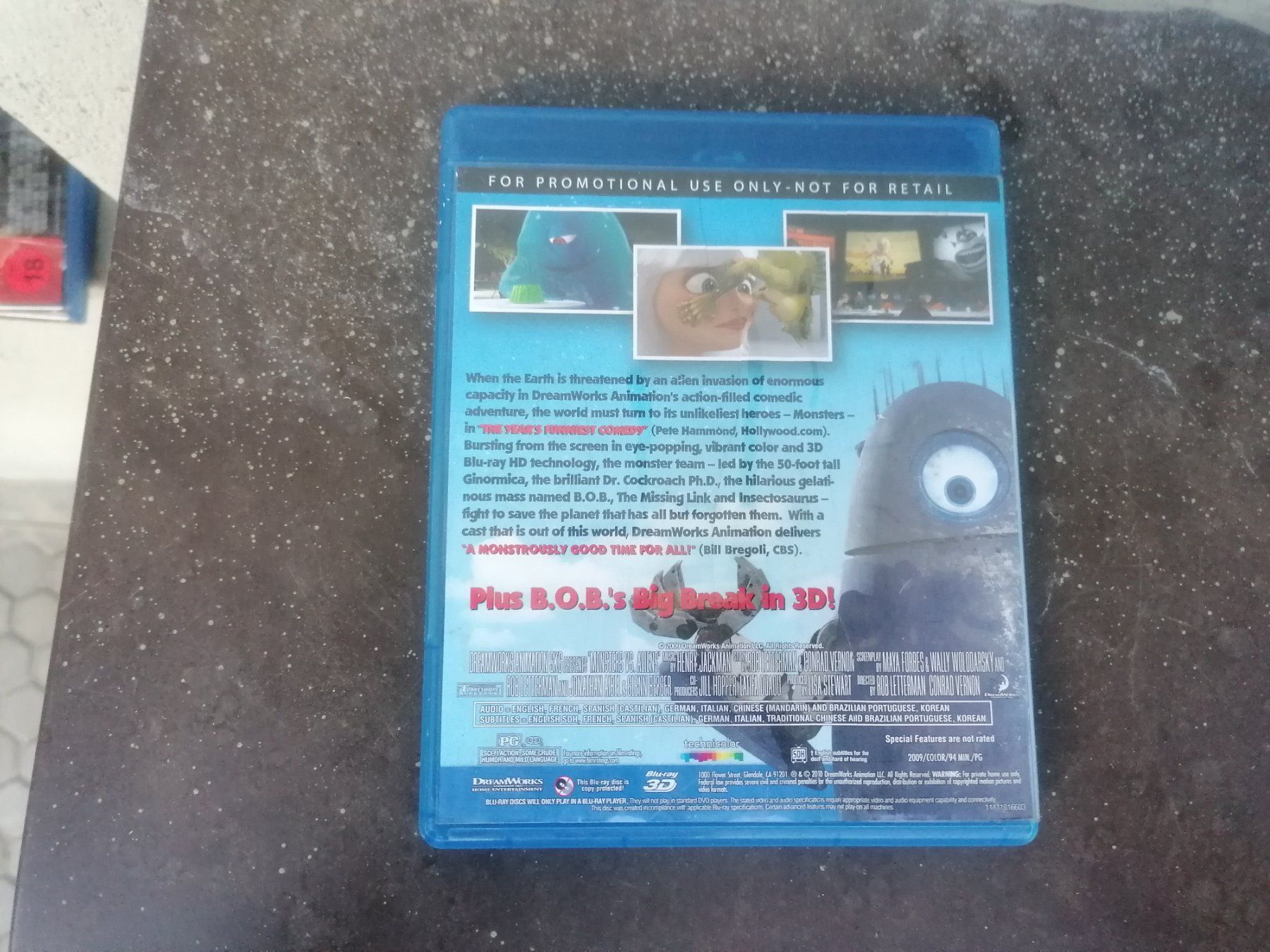 Tutti i DVDs: Monster Aliens 3D Blue Ray – Usato da Wünnewil venduto da Susuki125gt 2