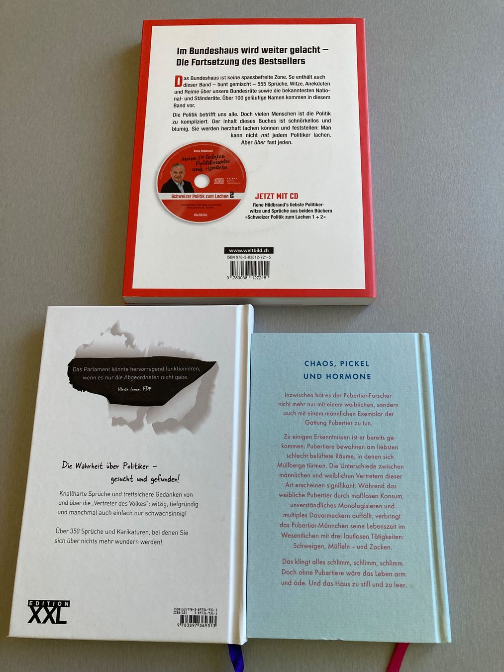 Bücher: 3 Lustige Bücher zum schmunzeln – Gebraucht aus Wald ZH von Liedermacher 1
