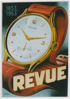REVUE SCHWEIZER UHR 1953 Original Plakat