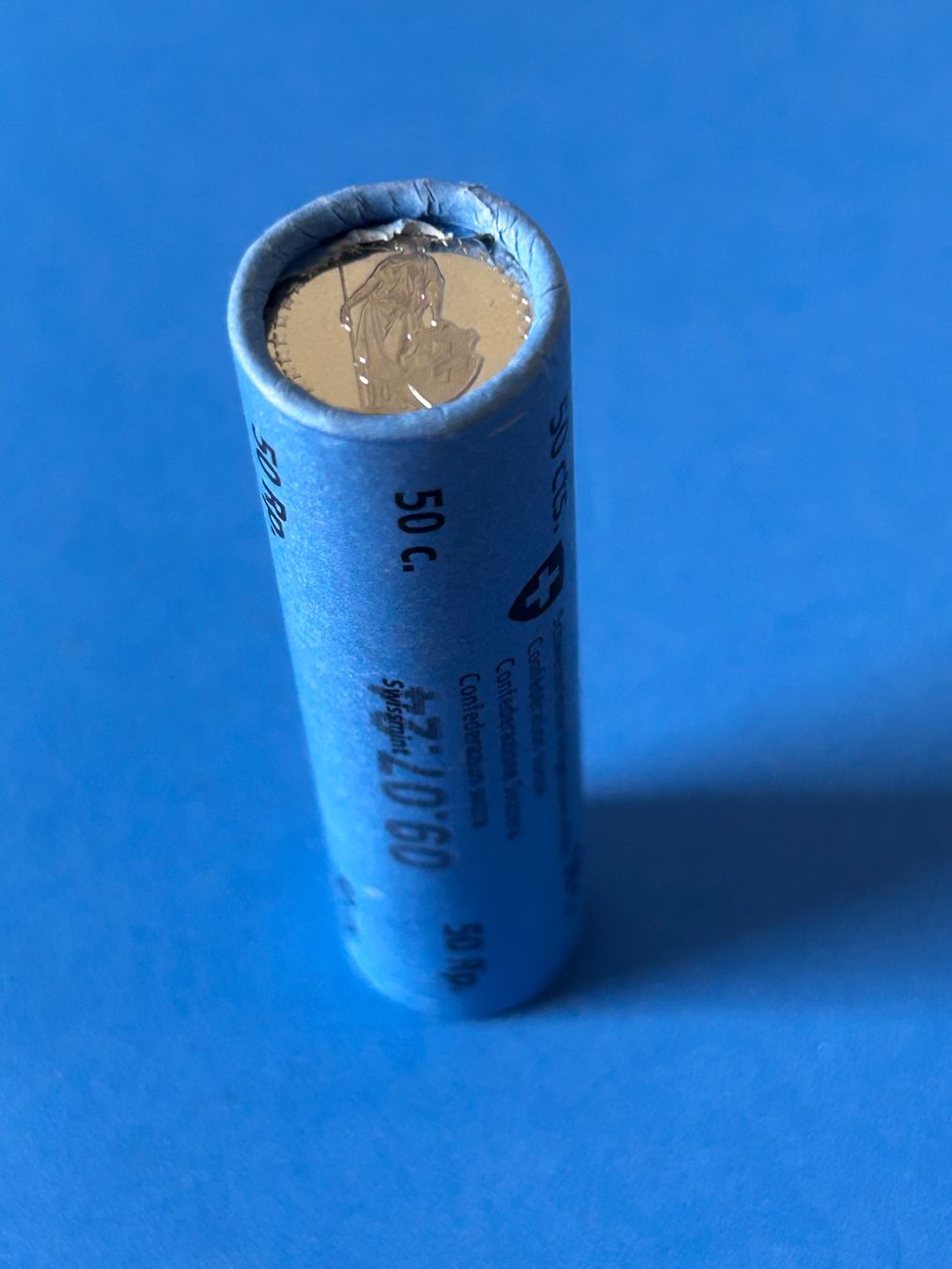 Alle Münzen: 50 centimes 2024 UNC coin roll – Neu (gemäss Beschreibung) aus Corcelles NE von AJKader