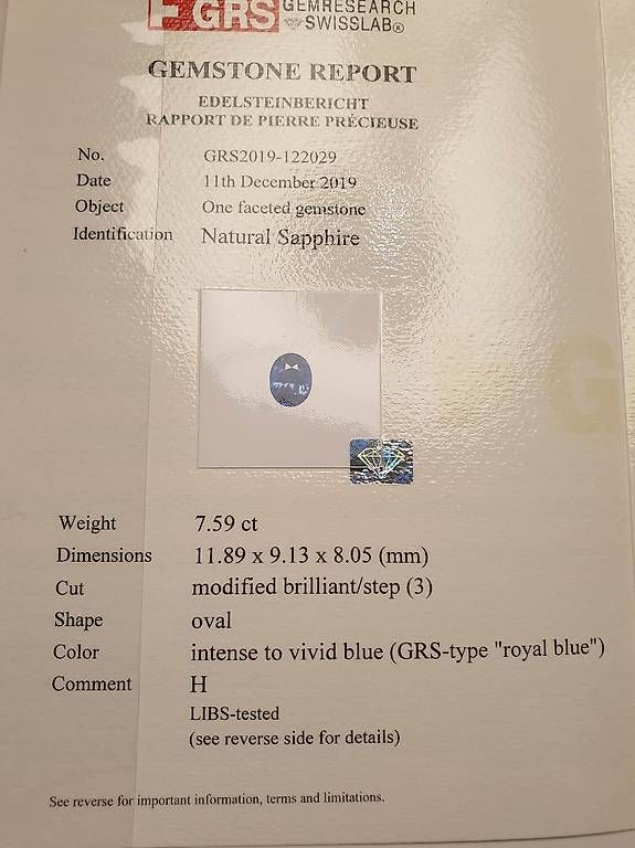 Pietre preziose: Saphir bleu royal du sri lanka – Usato da Vernier venduto da cas_d8yw 4