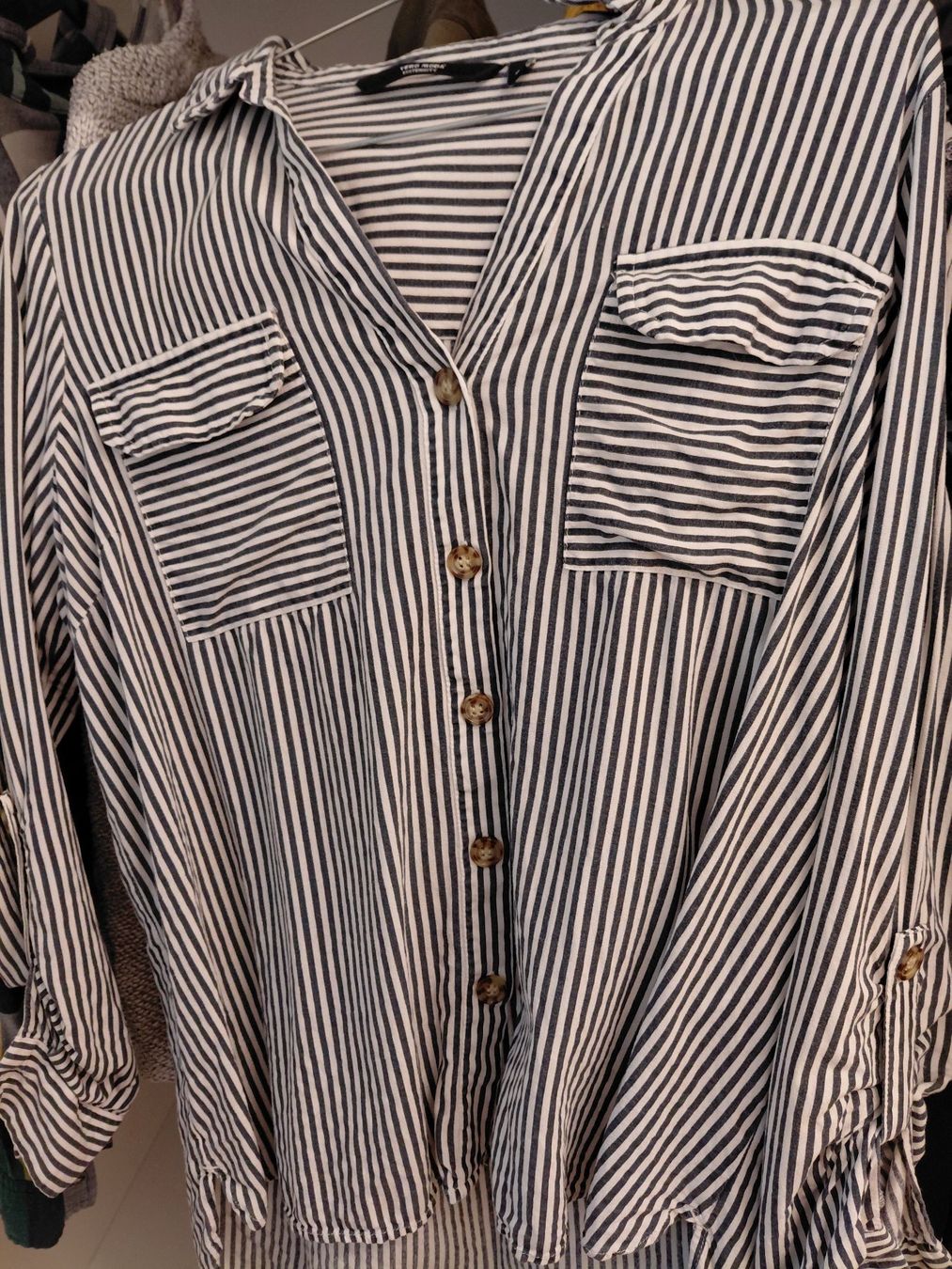 Vero Moda Camicette: Vero Moda Umstandsmode Bluse, gestreift, Gr. M, – Usato da Teufen AR venduto da JanineSG