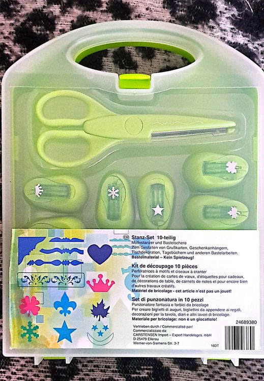 6 Stück Motivstanzer Set - 16mm Papierlocher Für Scrapbooking