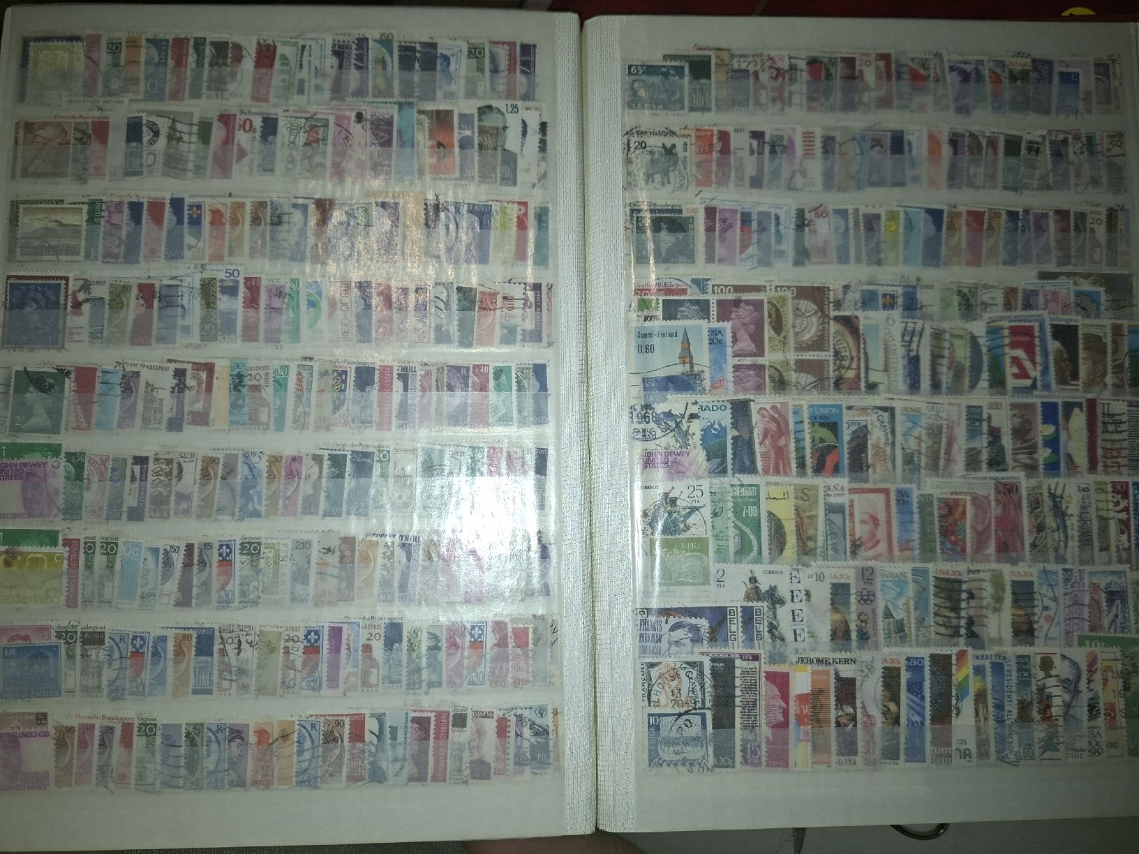 Alle Briefmarken: Briefmarkensammlung diverser länder kunterbunt eingeornet – Gebraucht aus Balgach von SIMEON27 4