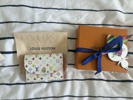 Louis Vuitton Rosalie Wallet Murakami White Multicolour 