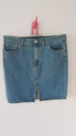 Jupe droite jeans taille 44 manor