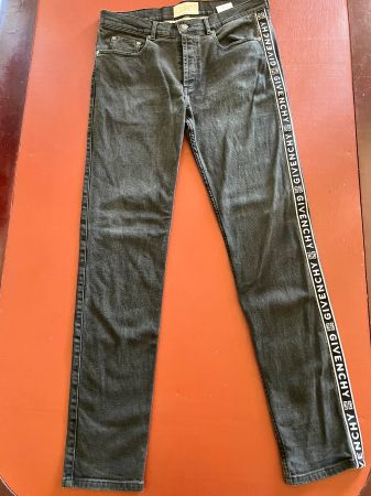 Luxus Givenchy Slim-Fit Jeans - Schwarz mit 4G-Logostreifen