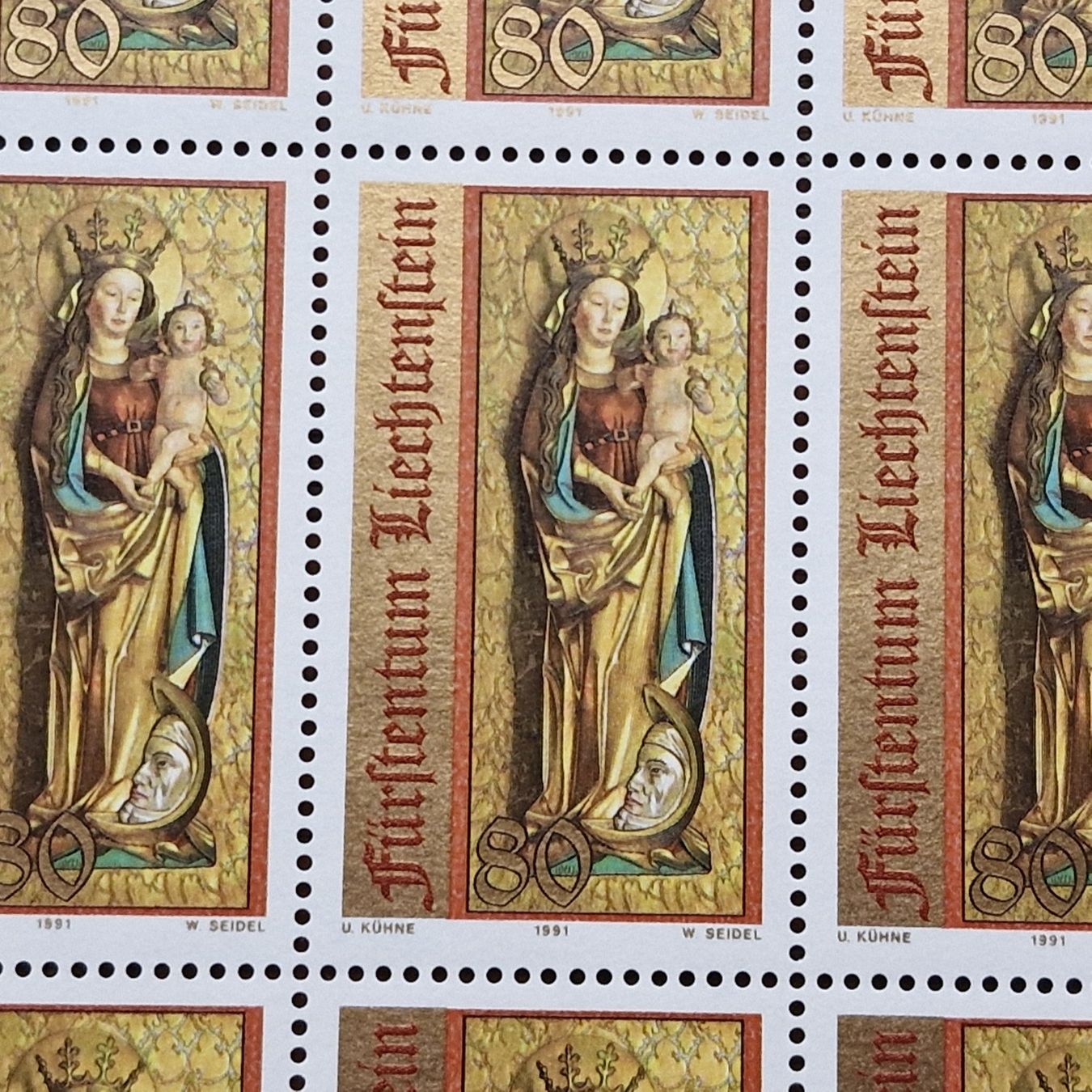Tutti i francobolli: FL 1991 Serie Bogen "Weihnachten" postfrisch – Nuovo (secondo la descrizione) da Aesch LU venduto da briefmarken.uray 5
