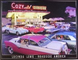 Blechschild - COZY DRIVE IN - LUCINDA - 30 X 40 CM