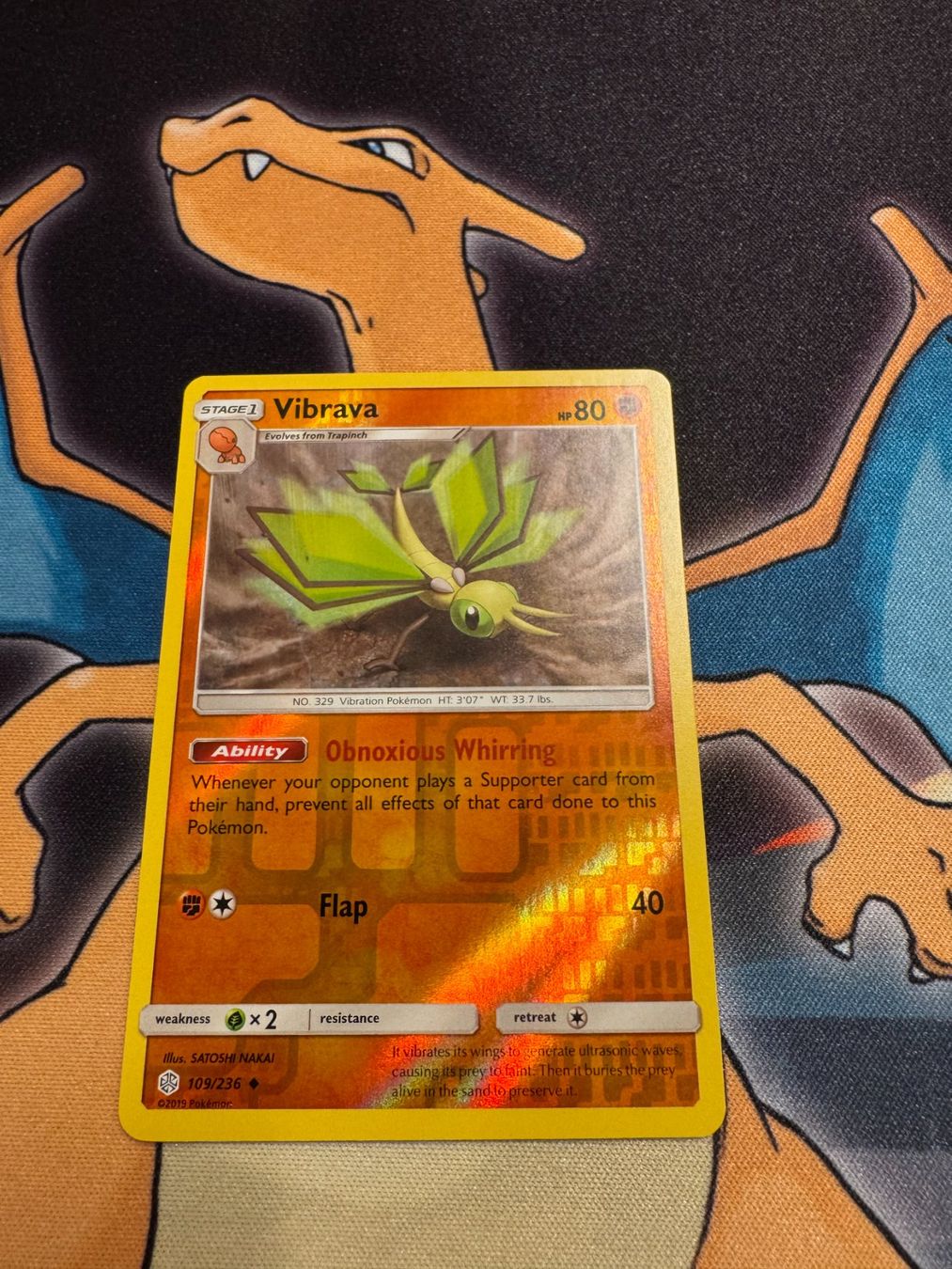 Pokémon Carte collezionabili: Vibrava (CEC 109) - Reverse Holo - Cosmic Eclipse – Nuovo (secondo la descrizione) da Bülach venduto da Pfrenzel