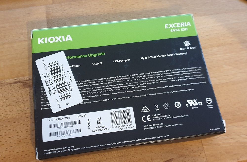 Kioxia EXCERIA 240GB SSD SATA III 2.5" (Neu und originalverpackt) in ...
