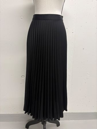 Marc Cain Midi Faltenrock schwarz Gr. 34 Plissee Rock